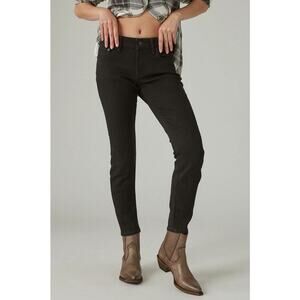 LUCKY BRAND Women's Low Rise Lizzie Skinny Size 14/32R In Clean Black